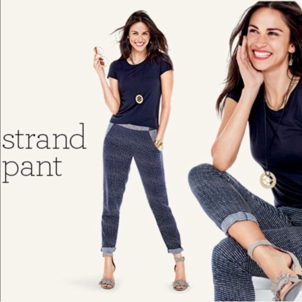 Cabi 5109 Strand Pant blue white print